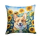 thumbnail image 1 of Cojín Sunflowers Corgi 14 X 14 Cm, 1 of 6