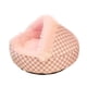 thumbnail image 2 of Cama De Felpa Con Capucha Para Gatos, Cómoda Cama Para Gatitos, Suministros Para Mascotas, Cachorros, Color Rosa, 2 of 5