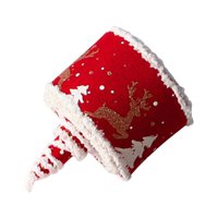 Bothyi - Cinta De Navidad De 5M, Decoración Diy Para Hacer Flores, Corona, Día De San Valentín, Rojo