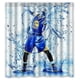 thumbnail image 1 of Cortina de ducha suave Stephen Curry, juego de cortinas de baño con ganchos, tamaño 66 x 72 pulgadas, 1 of 3