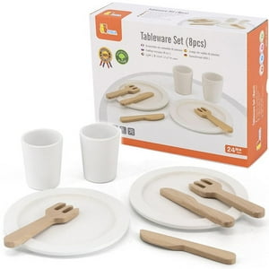 Viga - Juguete Madera Set Vajilla 8 Pz