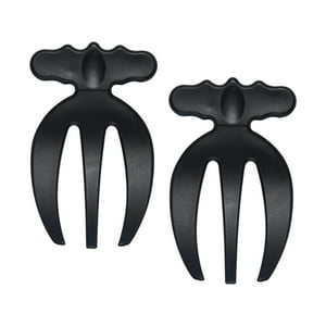 Genérico - 2 Uds Ensalada Manos Utensilio De Cocina Herramienta Pinzas Para Ensalada De Cocina Para Encimera De Cocina Negro