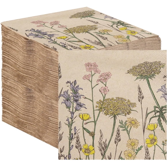 Servilletas Wildflower 100 Uds Eco Suaves 33 Cm