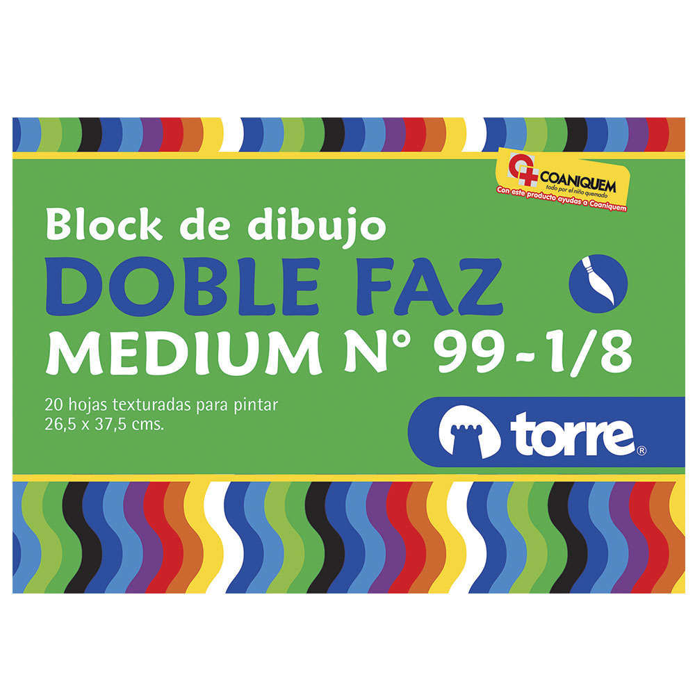 Block Dibujo Medium 99 Doble Faz. Torre Blanco No Aplica