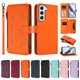 thumbnail image 3 of Funda Cartera Mariposa para [Samsung Galaxy S22 5G] con Soporte y Cremallera Naranja, 3 of 6