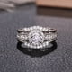 thumbnail image 2 of Elegant 925 Silver Plated Zircon Ring for Women - Perfect for Weddings, Parties, and Daily Wear, 2 of 4