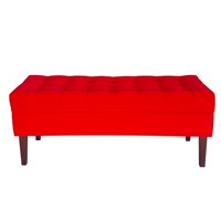 Tapiceria Moderna - Banqueta Baul Portofino Color Rojo