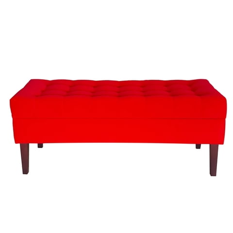 Tapiceria Moderna - Banqueta Baul Portofino Color Rojo