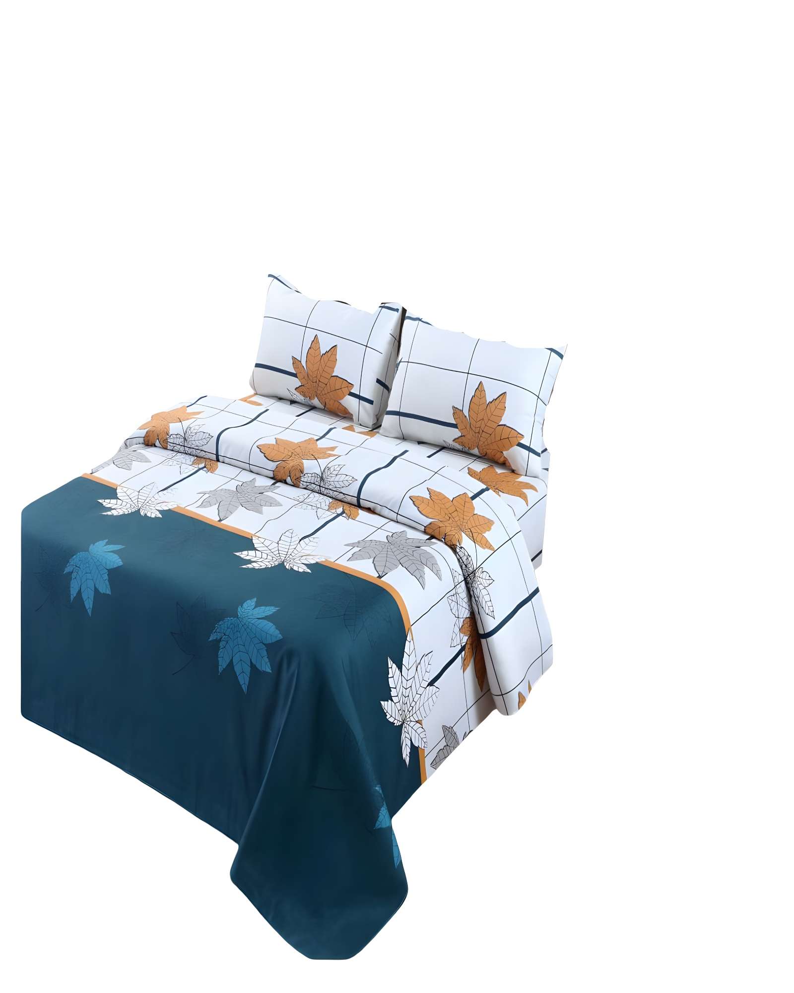 Genérico - Set De Sabanas 100% Algodon 2 Plazas Blanco C4