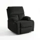 thumbnail image 3 of Sofá Bergère Individual Reclinable Tapizado Pana Negro, 3 of 3