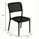 thumbnail image 4 of Silla de Restaurant o Terraza Comedor Hoffman Enrejada - Negra Completa, 4 of 7