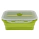 thumbnail image 4 of Plegable de silicona Lunch Box Bowl Bento Plegable Almacenamiento de Alimentos 540ML Verde, 4 of 5