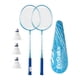 thumbnail image 1 of 2x Juego De Raquetas De Bádminton Juego De Repuesto De Bádminton Para Jugar En La Playa Al Aire Libre Azul, 1 of 3