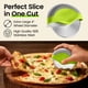thumbnail image 3 of Cortador de pizza Kitchy con tapa protectora para cuchilla, color verde, 3 of 7
