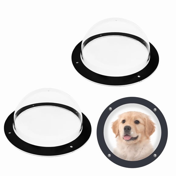 Ventana para Cerca de Perro FMOACEN 2 Piezas Cúpula Acrílica Transparente 31.5 cm