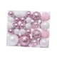 thumbnail image 2 of 46 Bolas Navideñas Para Hacer Tú Mismo, Adornos Para árbol De Navidad Para Bodas, Compromisos, Interiores, Con Purpurina Rosa, 2 of 3
