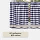 thumbnail image 3 of Juego de cortinas para ventana ACHIM Buffalo Check Tier, azul marino y marfil, 3 of 6