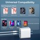 thumbnail image 4 of Cargador USB C Aworld de 20 W para iPhone 15 Pro Max con cable, 4 of 7