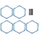 thumbnail image 3 of 5 Anillos De Agilidad Hexagonales Multiusos Para Ni?os Y Adultos, Color Azul Rugby., 3 of 5