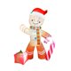 thumbnail image 5 of Hombre De Pan De Jengibre Inflable De Navidad Con Sombrero De Papá Noel Para Jardín De Césped, 5 of 5
