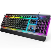 Teclado Para Juegos Tecknet Con Iluminación Rgb De 15 Zonas, Resistencia Al Agua Ip32