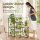 thumbnail image 5 of Soporte para Plantas Bamworld de Madera con 3 Niveles en Escalera para Interior y Exterior, 5 of 7