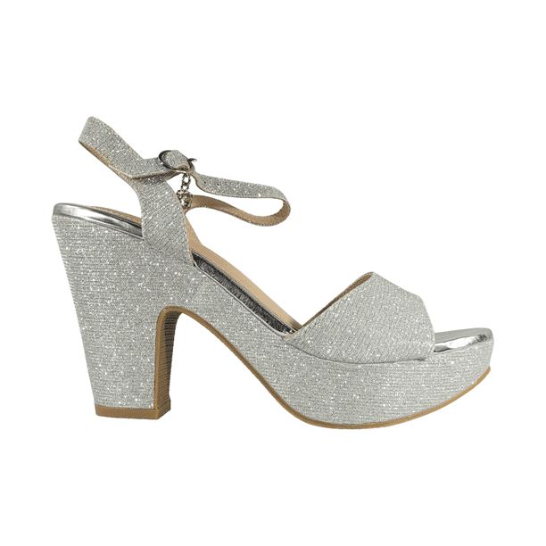 SANDALIAS DE FIESTA AGUXI PLATEADO MUJER | 2084 - Talla 40 CL / 25 CM