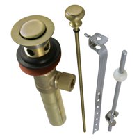 Desagüe Desplegable Kingston Brass Kb2003 Con Rebosadero, Latón Envejecido