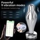 thumbnail image 2 of 1pc APP Controlled Vibrating Anal Plug - Metal Design for Men & Women - Prostate Massager & Adult Sex Toy, 2 of 4
