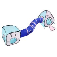 Ioensy - Combo De Túnel Y Cubos De Juguete Para Gatos Con Campana De Bola Para Perros Y Gatos De Interior