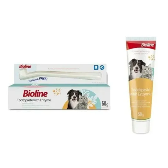 Bioline - Kit Pasta Dental Con Enzimas Y Cepillo X 1 Kit