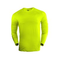 Snix - Polera Fit De Adulto Primera Capa Para Futbol Manga Larga Amarilla Fluor Talla M