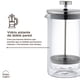 thumbnail image 2 of Cafetera Prensa Francesa Vidrio Doble Pared 600 ml Home Logics 1 un, 2 of 8