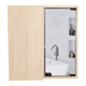 thumbnail image 4 of Botiquin Para Baño Miró 53.7x50x16.5 Cm Rovere Con Espejo, 4 of 17