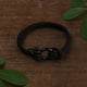 thumbnail image 3 of Pulsera de cuero trenzado "Madre e hijo unidos para siempre", pulsera de cuero trenzado de acero inoxidable para hombre, pulsera inspiradora, regalo de cumpleaños de graduación de mamá para su hijo., 3 of 6