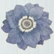 thumbnail image 1 of Alfombra de felpa con antideslizante - flor azul oscuro, 1 of 2