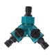 thumbnail image 4 of Divisor De Manguera De 3 Vías Para Jardín, Grifo De Agua Para Exteriores Con Válvulas, 4 of 5