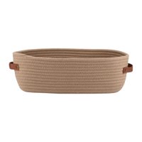 Bothyi - Cesta De Algodón Tarcha Tejida Organizador De Baño Bin Para Sala De Estar Gabinete Casero Caki