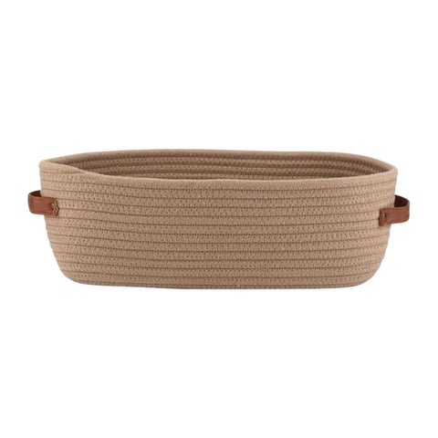 Bothyi - Cesta De Algodón Tarcha Tejida Organizador De Baño Bin Para Sala De Estar Gabinete Casero Caki