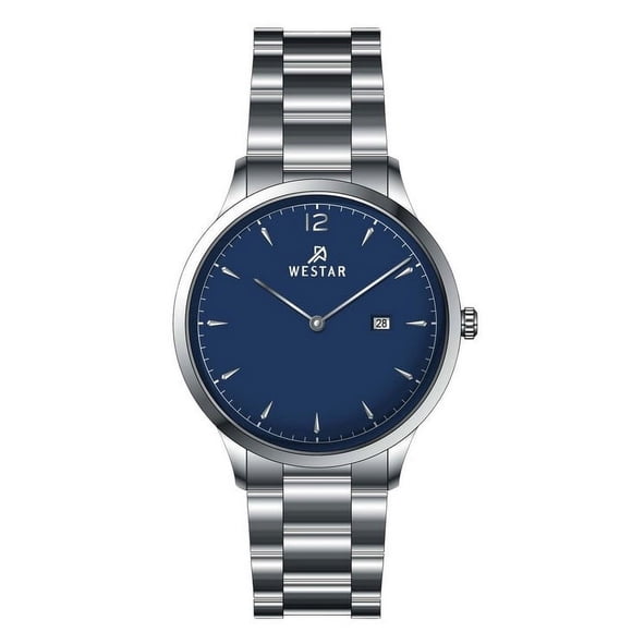 Reloj Westar Profile Stainless Steel Blue Dial Quartz 50218STN104 Men's Watch