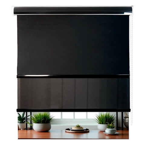 Cortina Roller Blackout Doble Visillo Cenefa Beiti 120X200