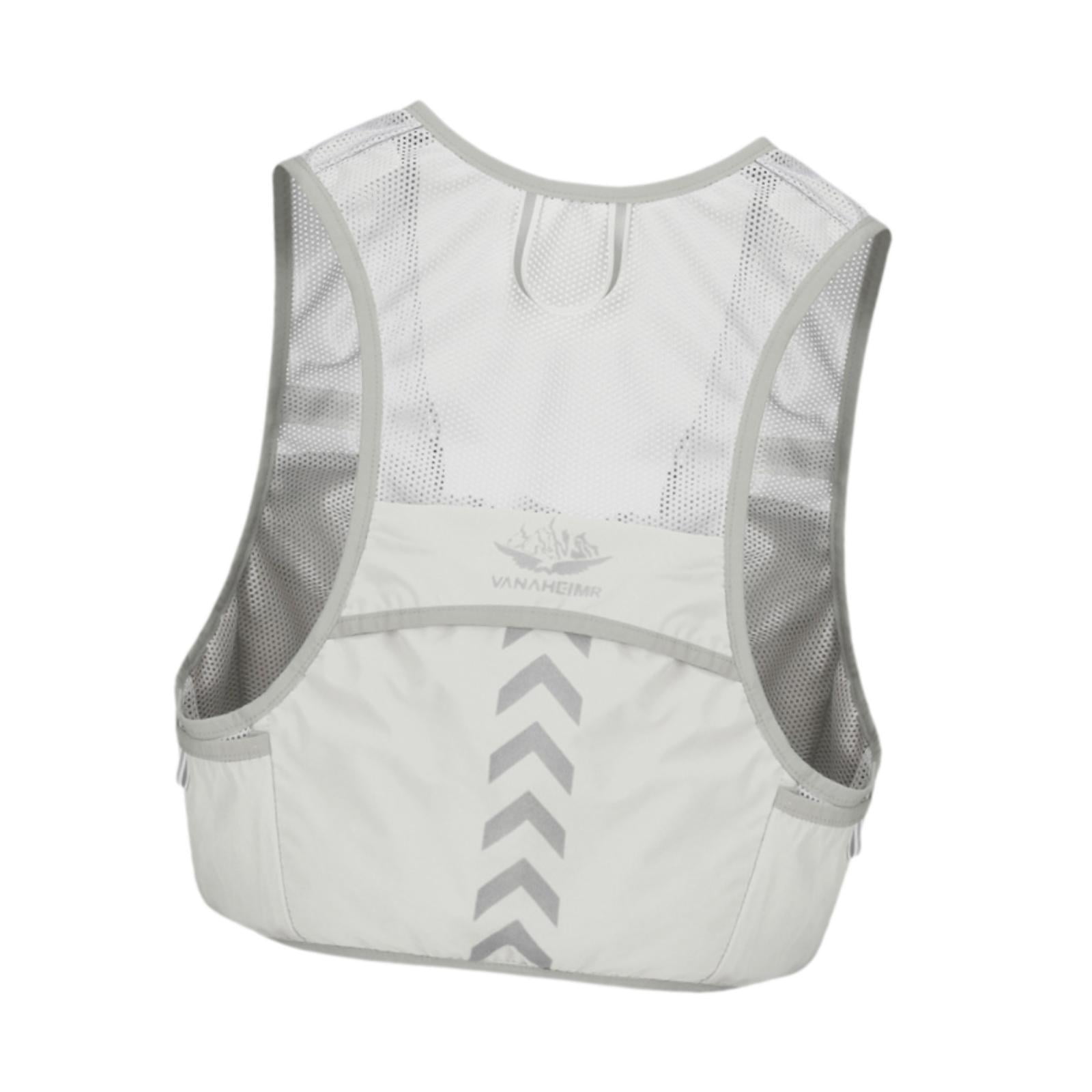 Ioensy - Chaleco Para Correr Con Múltiples Bolsillos, Chaleco De Hidratación Para Senderismo, Acampada, Ciclismo, Color Gris