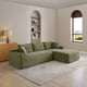 thumbnail image 2 of 105'' Modular Sectional Sofa, Cloud Sectional Couch with Deep Seat, Modern Modular L-Shape Sofa Couch with Chaise,Upholstered Couches for Living Room Bedroom,No Assembly, (GREEN), 2 of 3