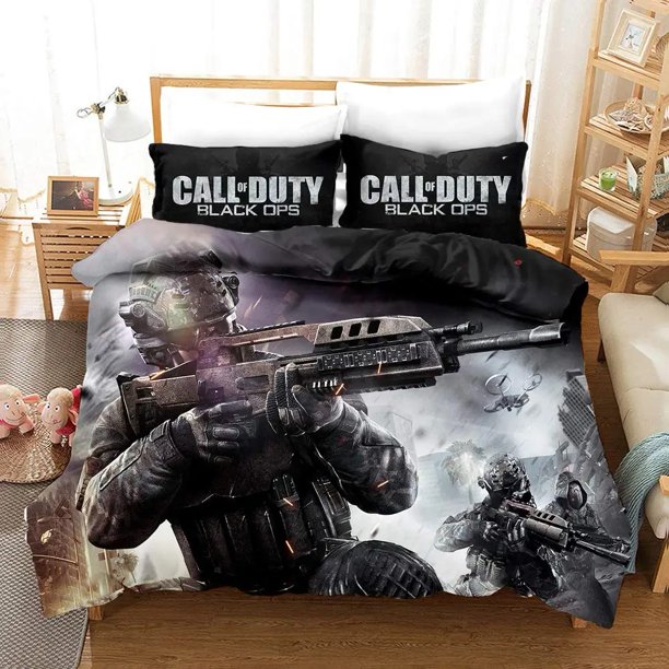Game Call of Duty Black Ops Bedding Set Boys Girls Duvet Cover Pillowcase Bed Kids Adult Home Textileextile