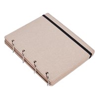 Magideal - Soporte De Exhibición De Fieltro, Soporte De Carpeta De Exhibición De Pin, Soporte De Exhibición De Pin De 4 Páginas Para Accesorios De Joyería, Tocad Beige