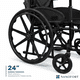 thumbnail image 5 of Silla De Ruedas Nanofort Todo Terreno 24 Pulgadas Plegable Reforzada, 5 of 7