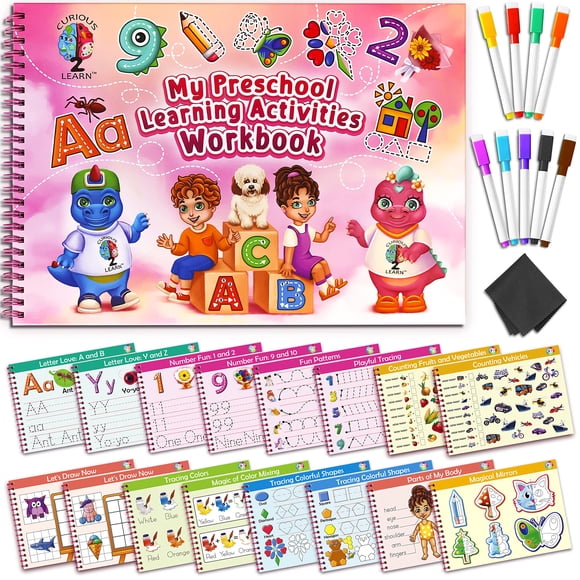 Workbook Curious 2 Aprenda A Rastrear En Edad Preescolar A Una Niña De 4 Años Y Más De 3 Años