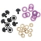 thumbnail image 2 of Ojos de juguete de seguridad de plástico de 10 piezas + brillos no tejidos + arandela de 20mm de color púrpura claro, 2 of 5