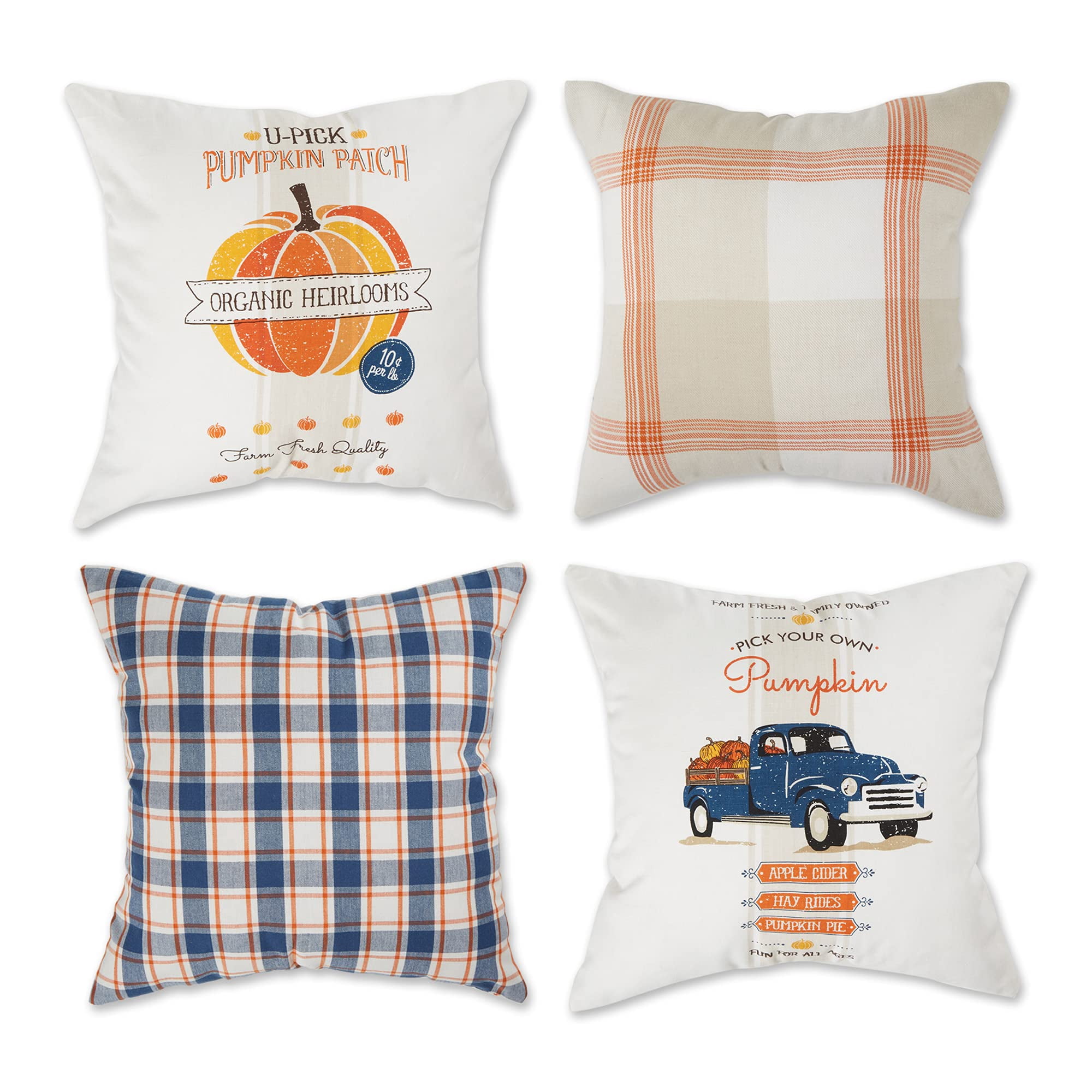 Fundas Para Cojines Decorativos Dii 46x46 Cm De Algodón, Otoño, 4 Piezas
