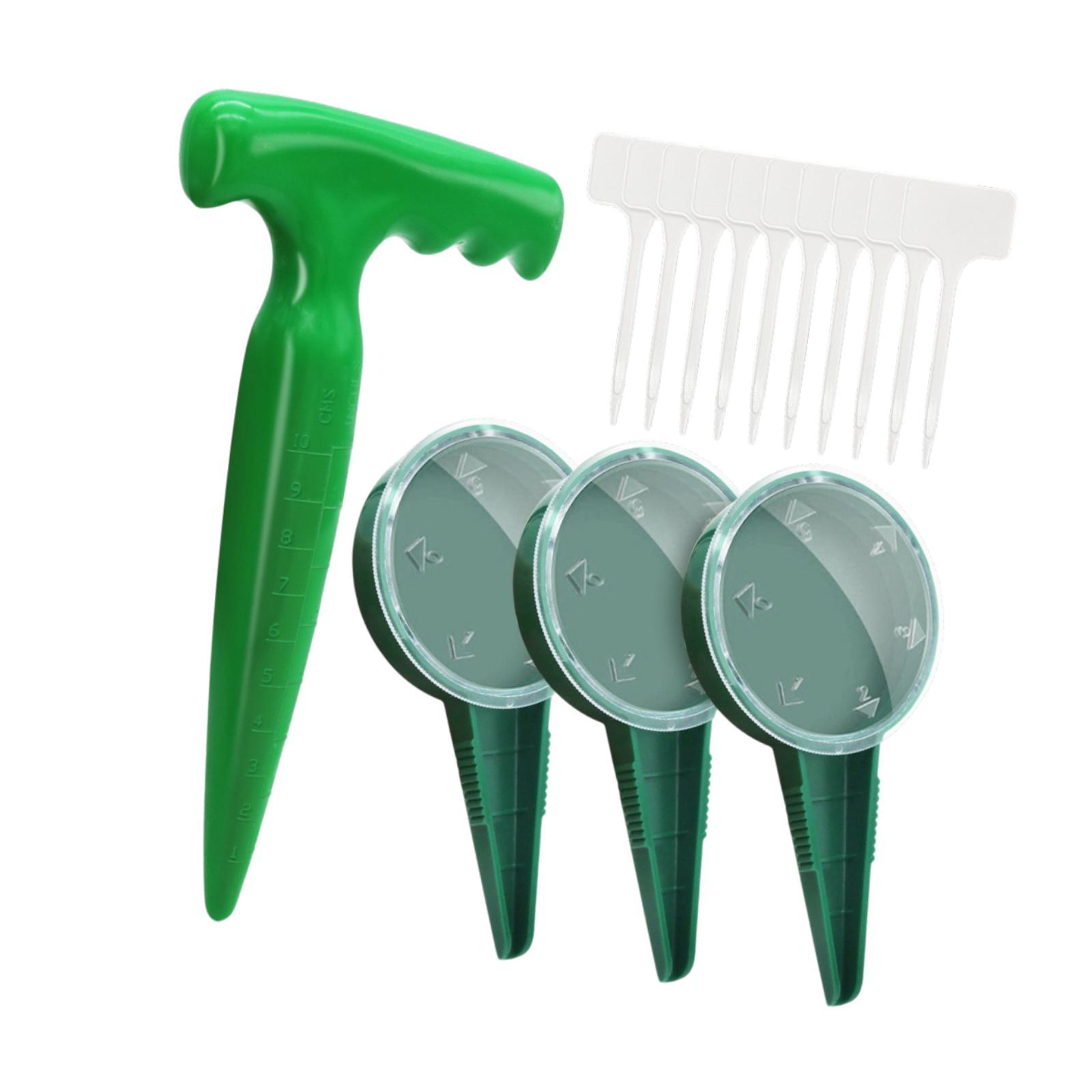 Magideal - Sembrando El Dispensador De Semillas Con Sembradora De Alta Eficiencia De Alta Eficiencia Excavando Sembrador De Semillas De Semillas Profesionales De Establecido Con 3Pcs Sembradora